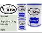 Preview: Suzuki, Sapphire Gray Metallic, 83U: 500ml Lackdose + 500ml Klarlack + 250ml Härter - Set, von ATW Autoteile West.